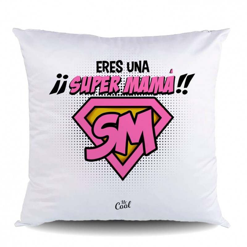 Cojin poliester eres una super mamá