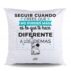 Cojin poliester seguir cuando crees que no puedes más es lo que te hace diferente a los demas
