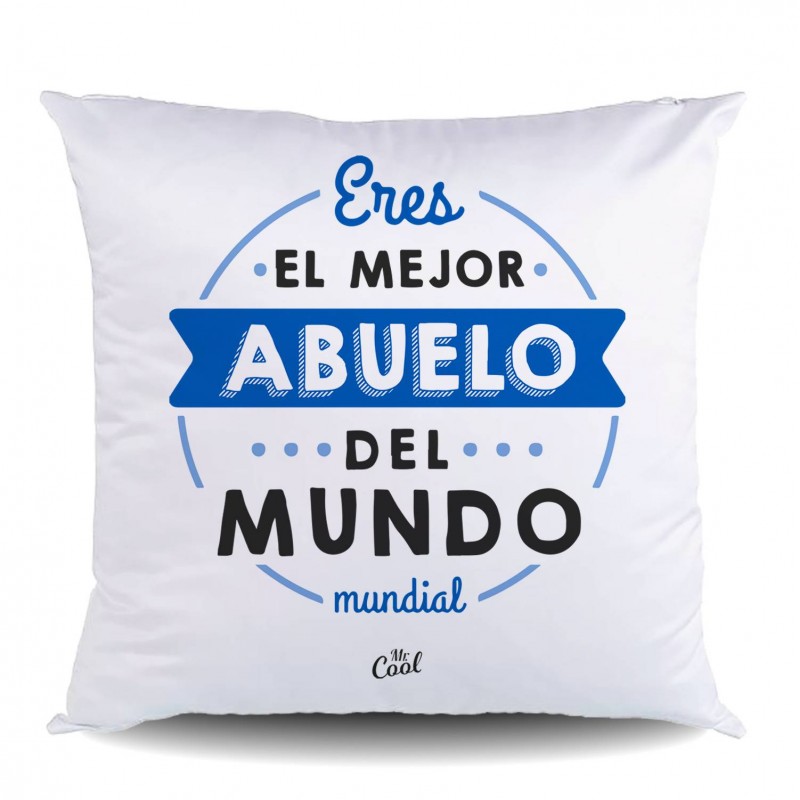 Cojin poliester eres el mejor abuelo del mundo mundial