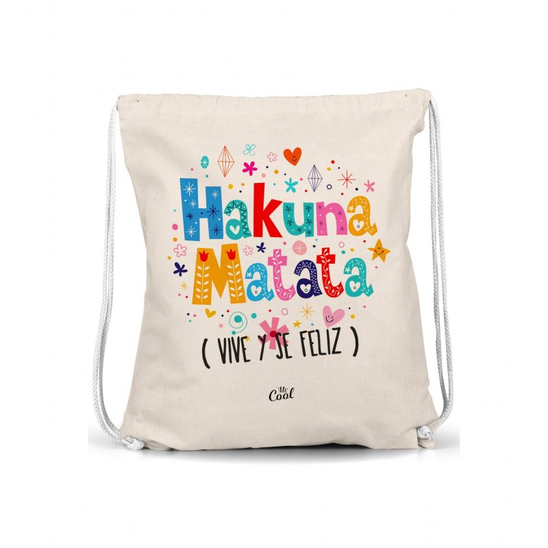 Mochila saco hakuna matata vive y se feliz