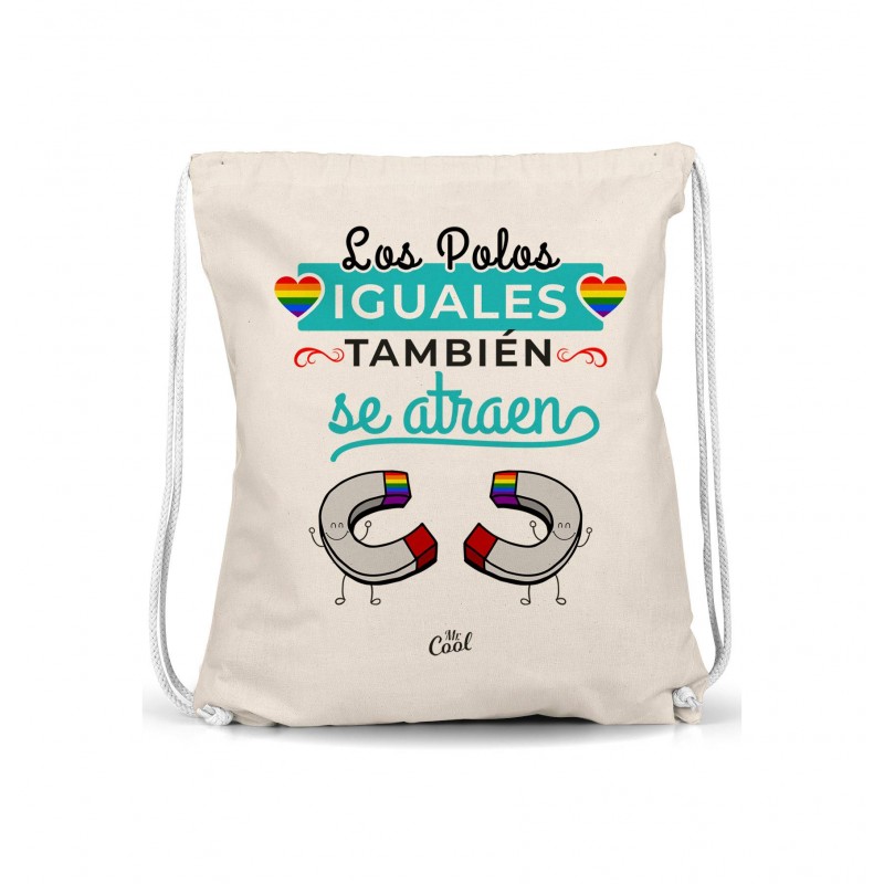 Mochila saco los polos iguales tambíen se atraen