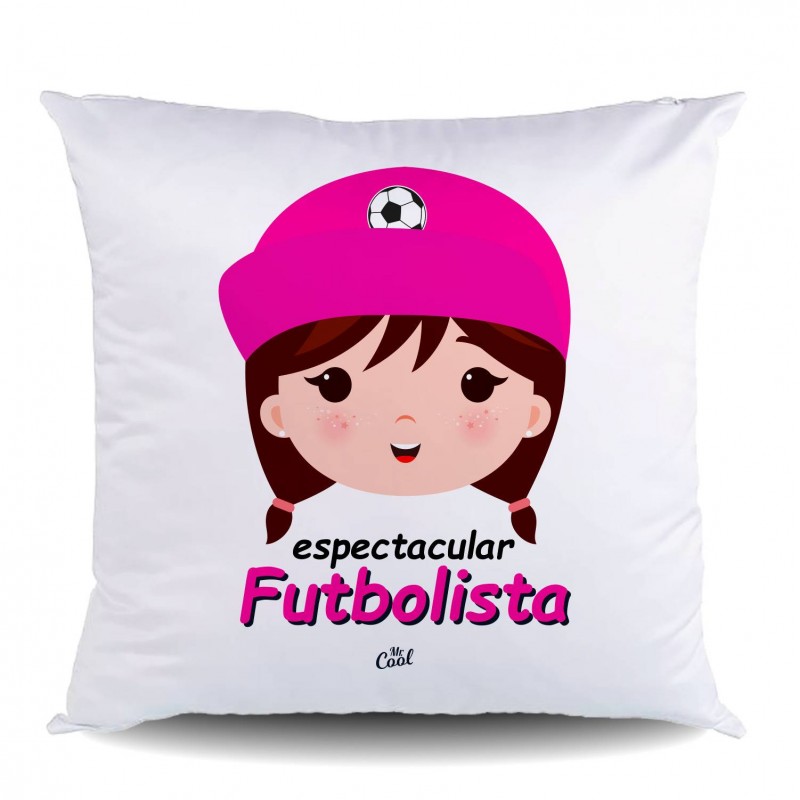 Cojin espectacular futbolista niña