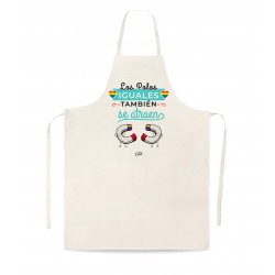 Delantal tipo lino los polos iguales tambien se atraen