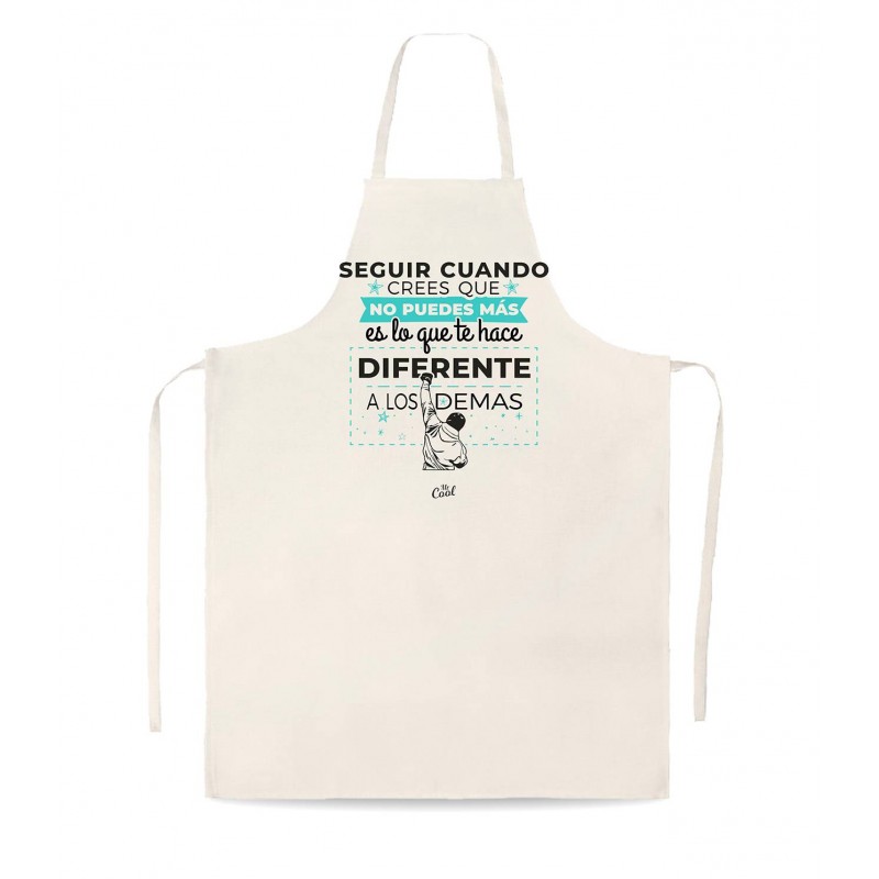 Delantal tipo lino seguir cuando crees que no puedes mas es lo que te hace diferente a los demas