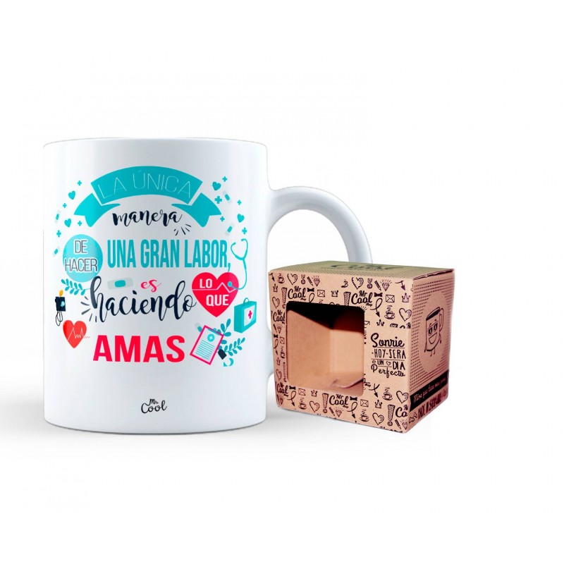 Taza la unica manera de hacer una gran labor es haciendo lo que amas