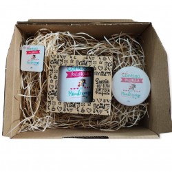 Pack regalo contigo recorreria el mundo entero taza + llavero + espejo