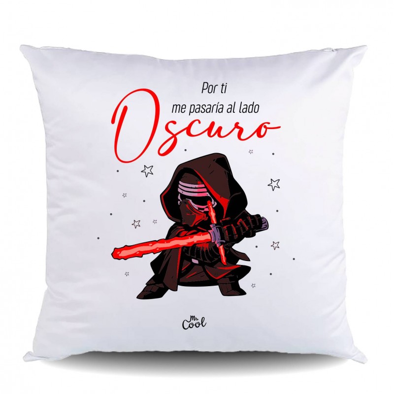 Cojin poliester por ti me pasaría al lado oscuro
