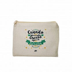 Neceser cuando todo se vuelva oscuro sigue a tu estrella