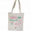 Bolsa tote bag abuela eres especial te quiero cada día más