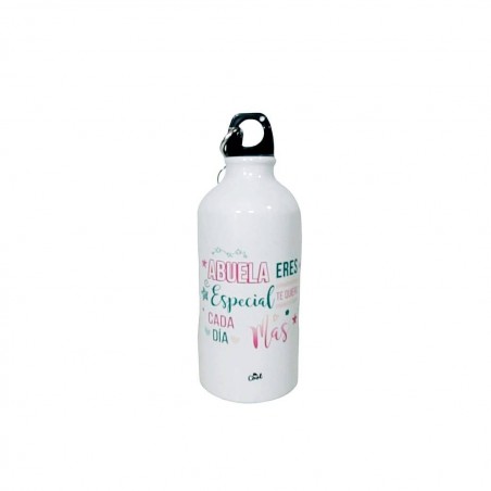 Botella aluminio 500ml abuela eres especial te quiero cada día más