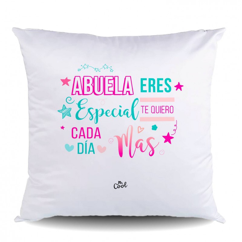 Cojin poliester abuela eres especial te quiero cada día mas