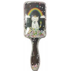 Cepillo kawaii para niñas con confeti