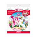 Disco comestible para tarta con diseño unicornio