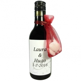 Botellas de vino para bodas detalles personalizados