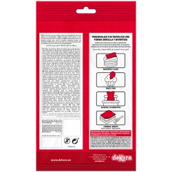 Decoraciones comestibles en forma de pin con diseños de mr wonderful