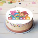 Oblea para tarta con diseño de pocoyo