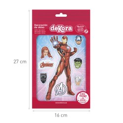 Silueta oblea con diseño de los vengadores