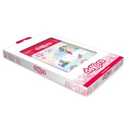 Silueta oblea con diseño unicornio tessia