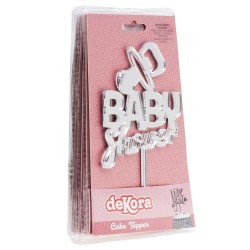 Decoración topper para tartas baby shower