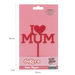 Topper para tarta del día de la madre
