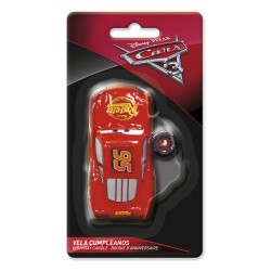 Vela para tarta diseño cars