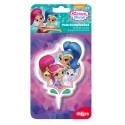 Vela para tarta de cumpleaños con diseño shimmer and shine