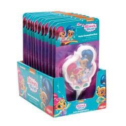Vela para tarta de cumpleaños con diseño shimmer and shine