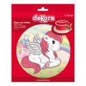 Oblea foil para tartas con diseño unicornio