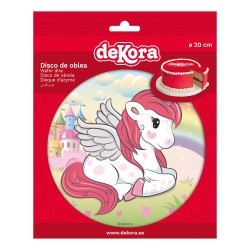 Oblea foil para tartas con diseño unicornio