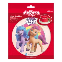 Oblea comestible para decoración de tarta con diseño my little ponny