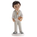 Figura de tarta para comunión niño bruno