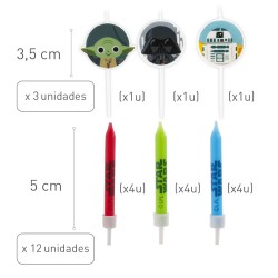Velas de cumpleaños star wars