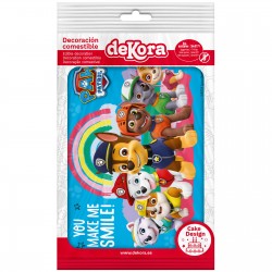 Lámina comestible para tarta de la patrulla canina