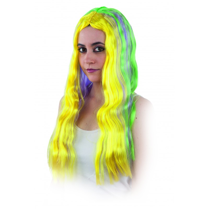 Peluca hippie multicolor