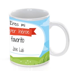 Taza para el día del padre personalizada con nombre