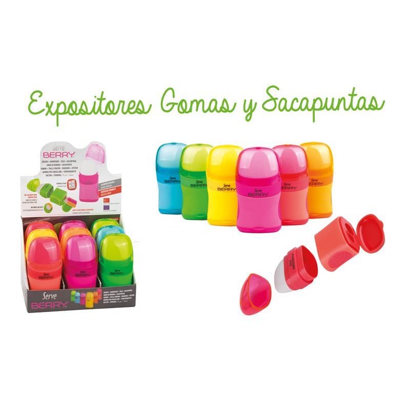 Goma de borrar con sacapuntas