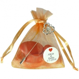 Alfileres de boda originales detalles personalizados