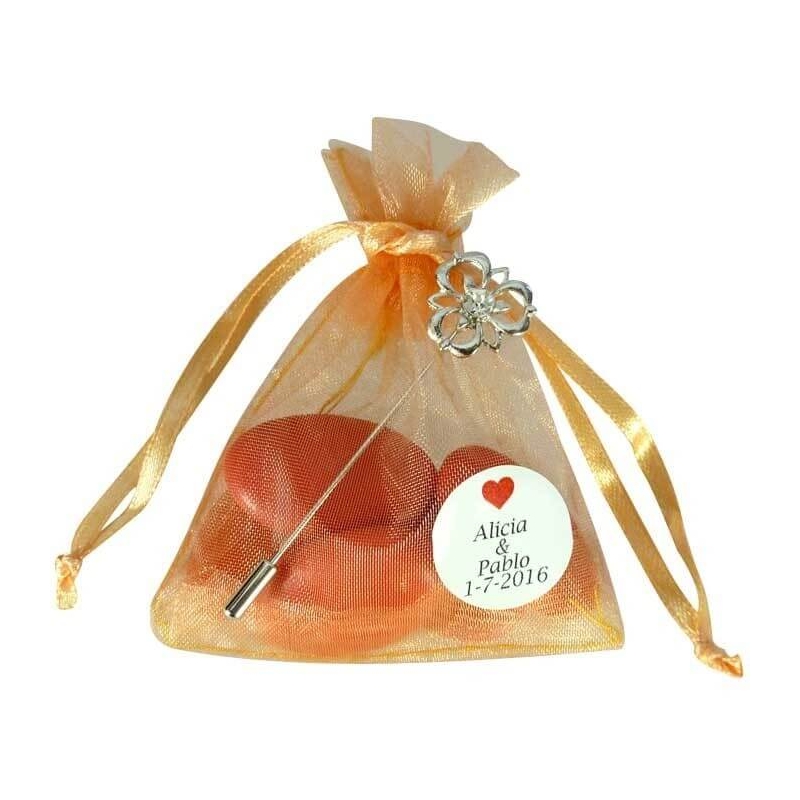 Alfileres de boda originales detalles personalizados