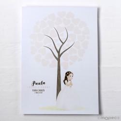 Lámina de firmas niña comunión