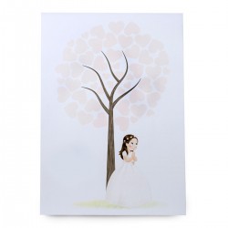Lámina de firmas niña comunión