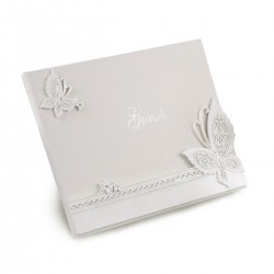 Libro de firmas para boda mariposa 23x19cm