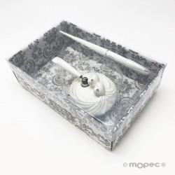 Bolígrafo firmas 2 corazones