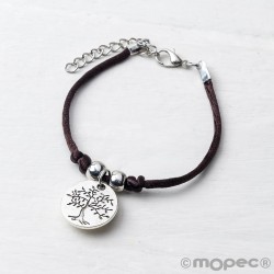 Pulsera con medalla árbol de la vida