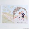 Lámina para firmas boda novios corriendo boda pop&fun 29 5x42cm