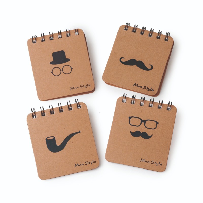 Libreta pequeña kraft con espiral