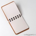 Libreta pequeña kraft con espiral