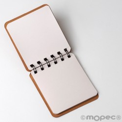 Libreta pequeña kraft con espiral