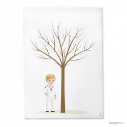 Lámina para firmas comunión niño marinero 29 5x42cm