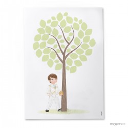 Lámina para firmas niño comunión almirante