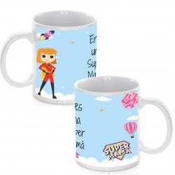 Taza personalizada super mamá